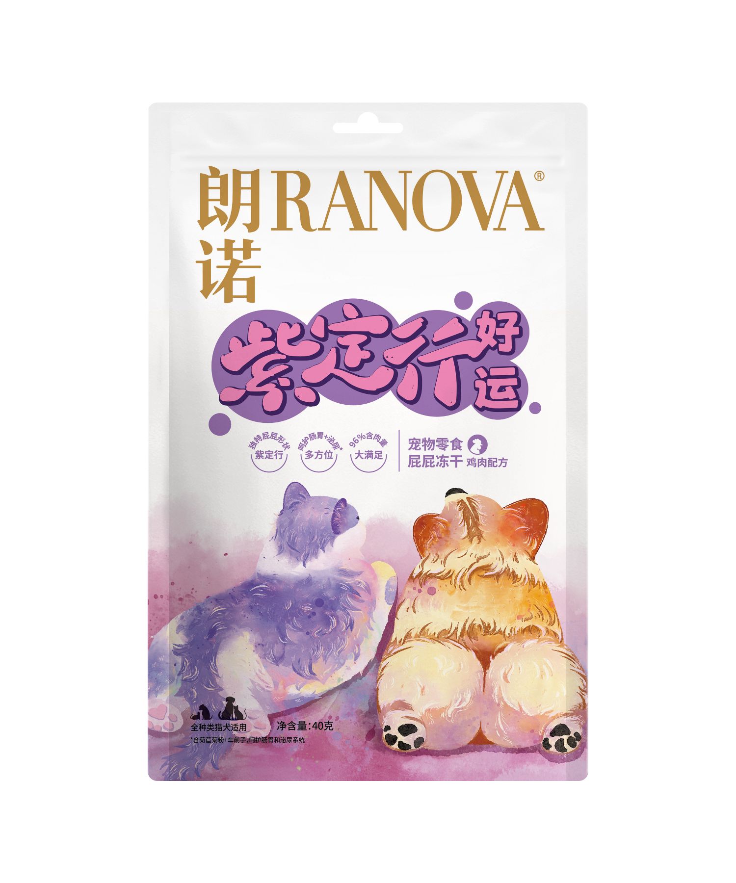 Лакомство для кошек и собак Ranova Милые булочки с курицей сублимированное 40г - фото 1