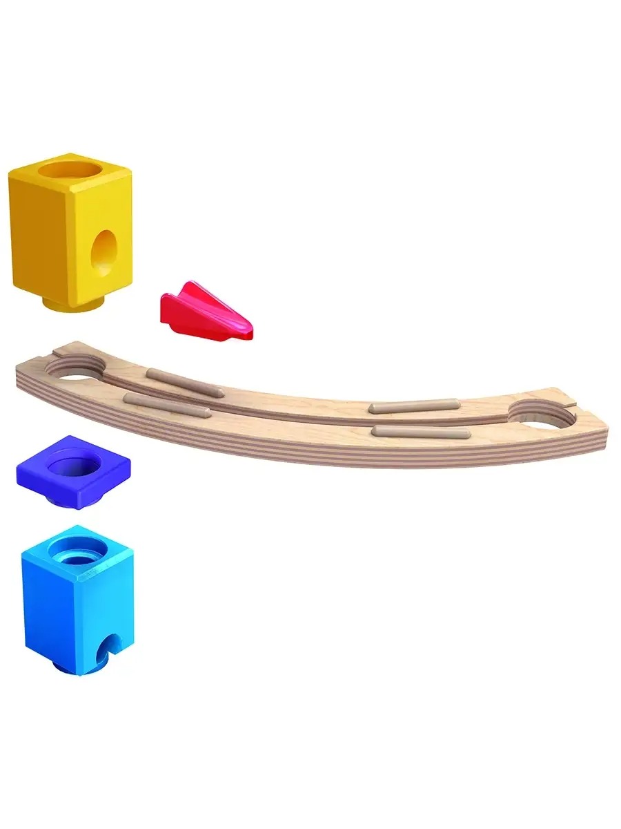 Конструктор Hape Супер спираль деревянный 129 дет. - фото 9