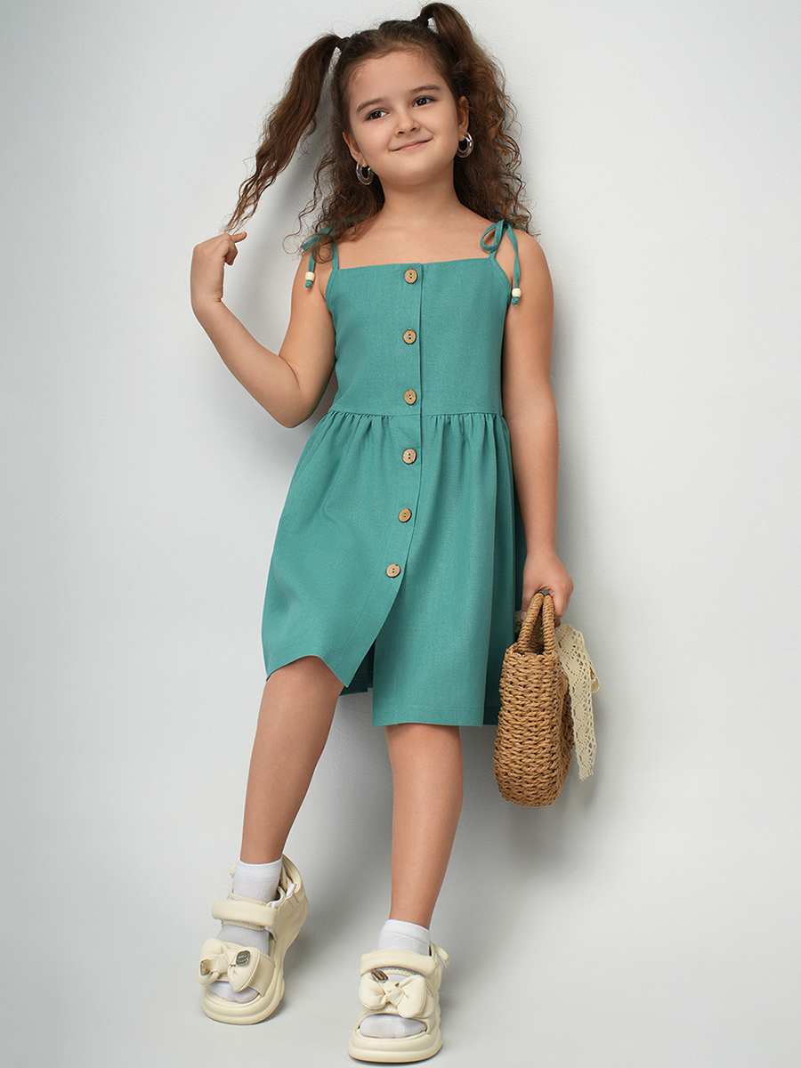 Сарафан HappyFox HFI3291бирюзовый - фото 1