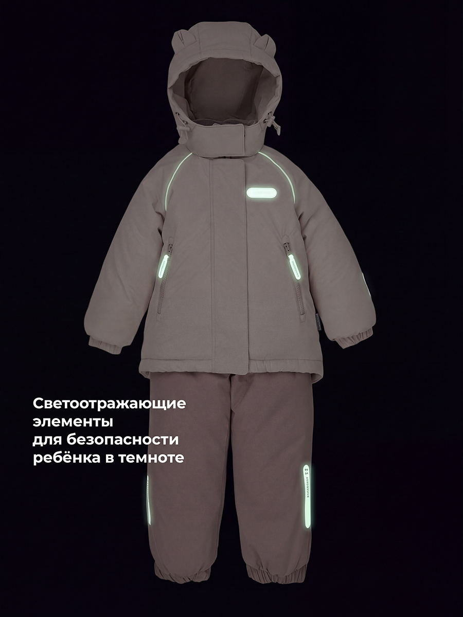 Костюм NIKASTYLE 7з0426 кешью/какао - фото 8