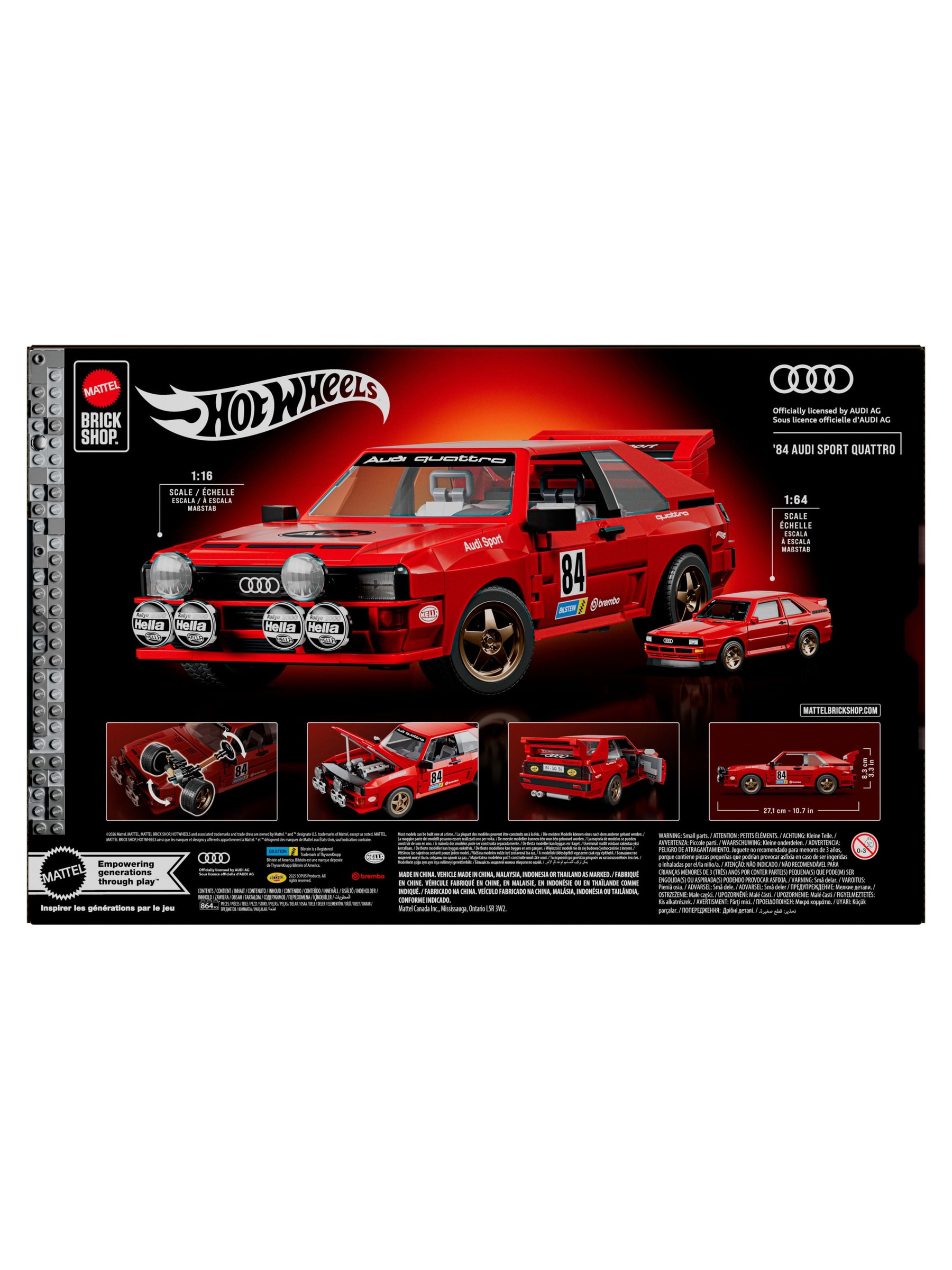 Конструктор Brick Shop AUDI SPORT QUATTRO 864 дет. - фото 2