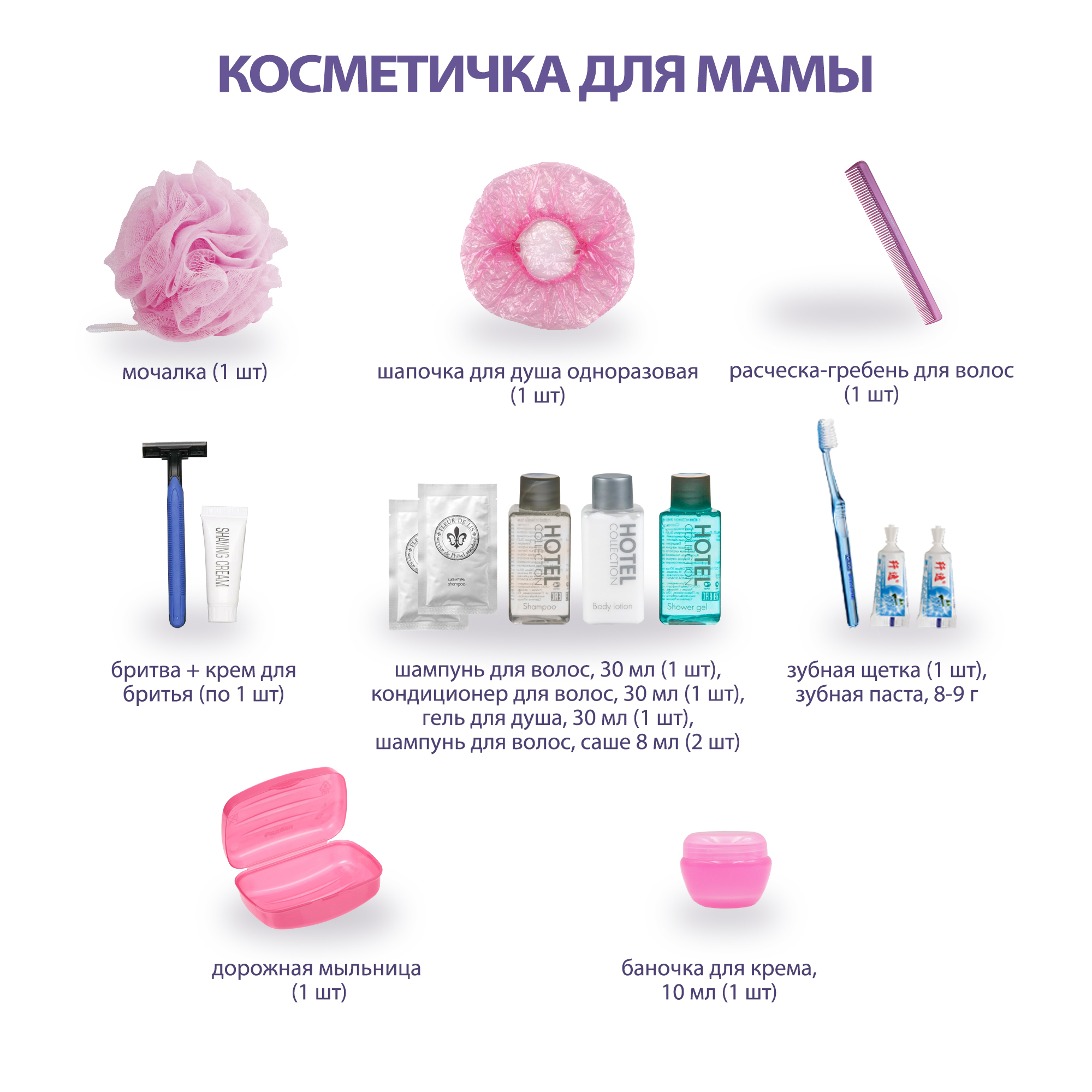 Готовая сумка в роддом Хорошая Мама Стандарт 56 предметов серая - фото 8