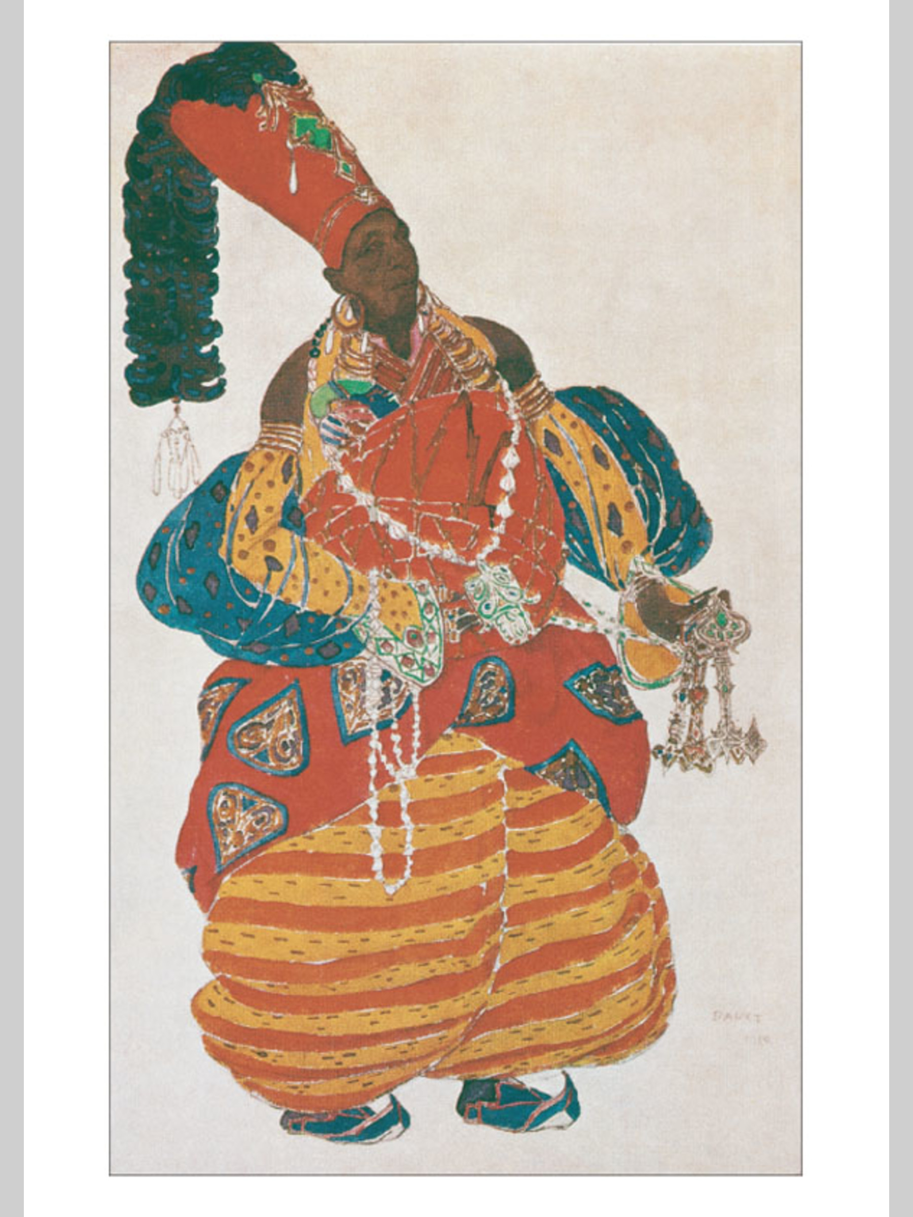 Набор открыток Белый город Лев Бакст Восточные костюмы - фото 4