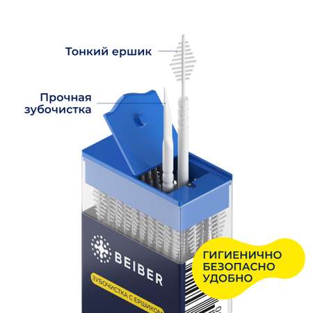 Зубная щетка классическая BEIBER 100 шт.