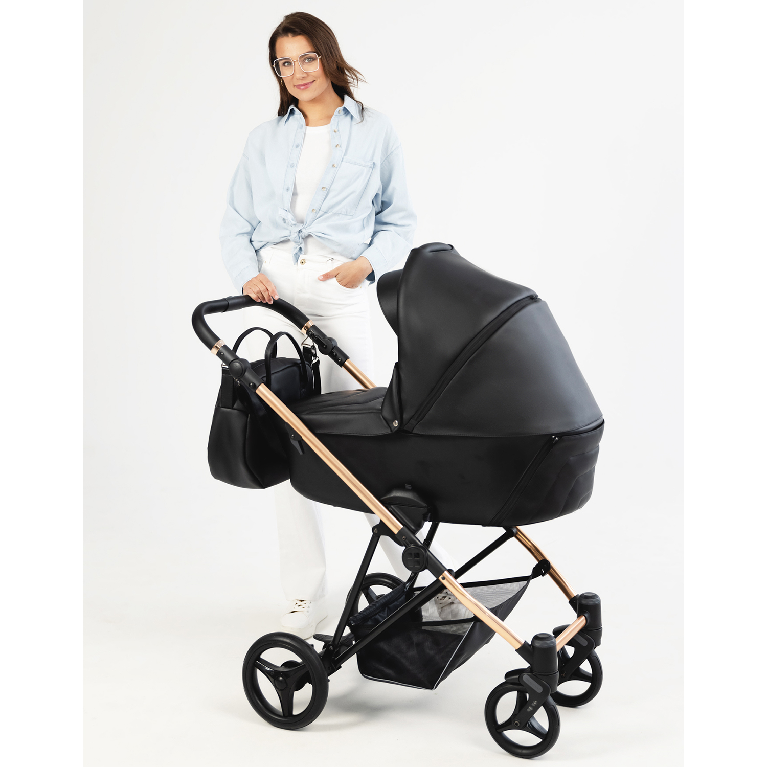 Коляска 2в1 Bebetto Yoddi Premium Сlass - фото 7