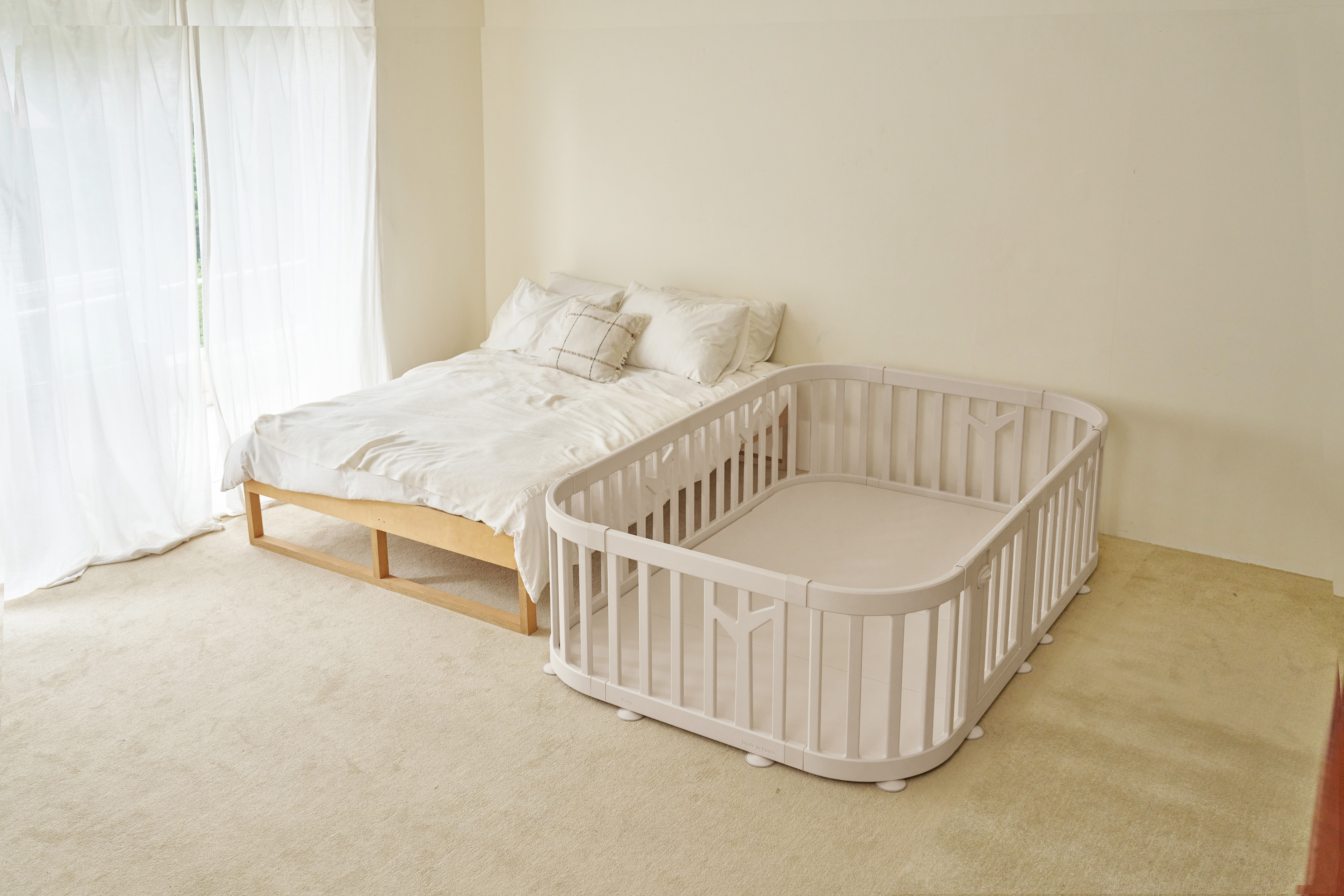 Манеж кровать Ifam Birch бежевый IF-191-27-BBR-R-W10B - фото 16