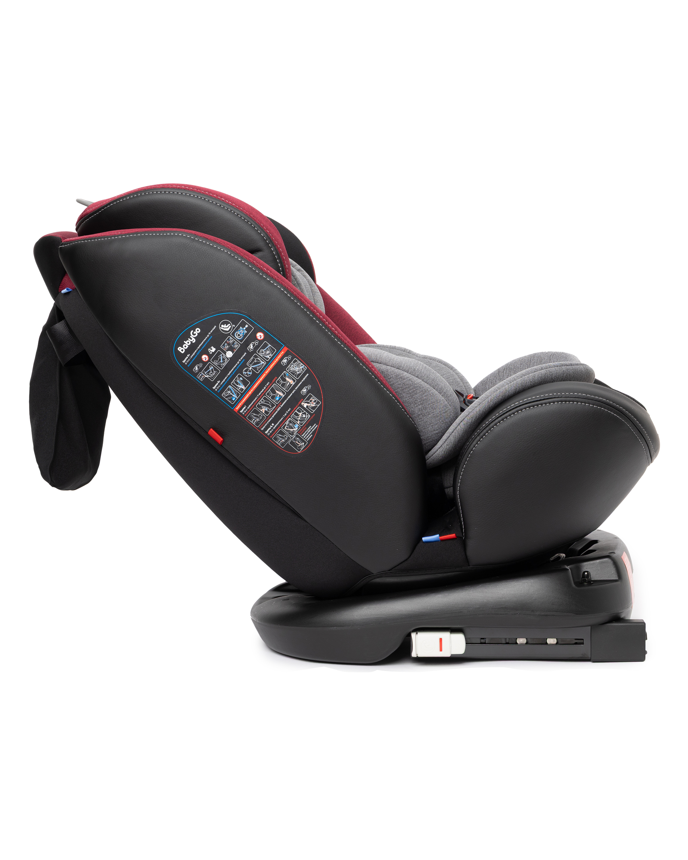 Автокресло BabyGo Multi-Stage New Isofix 0+/1/2/3 (0-36 кг) красный - фото 24