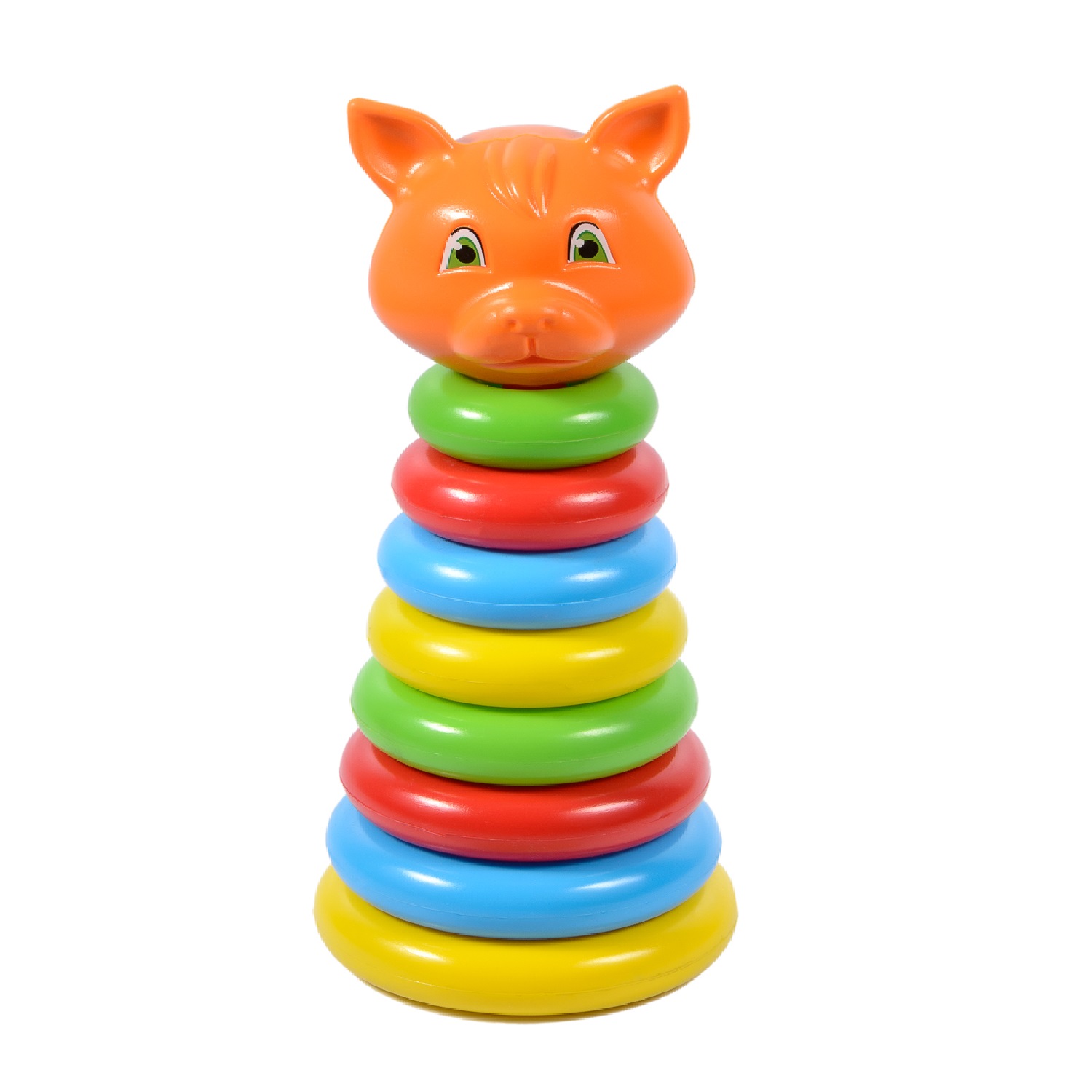 Игрушка Green Plast пирамидка Животные Лиса - фото 2