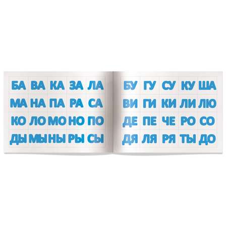 Пособие IQ задачки Айрис ПРЕСС с многоразовыми наклейками Играем со слогами