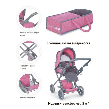 Коляска-трансформер для кукол Buggy Boom