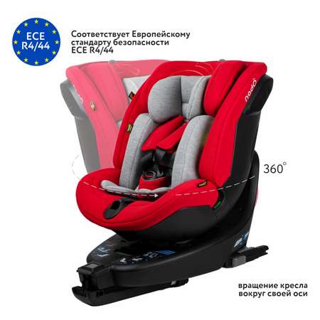 Автокресло nado Garnet red Isofix 0+/1/2 (0-25 кг)