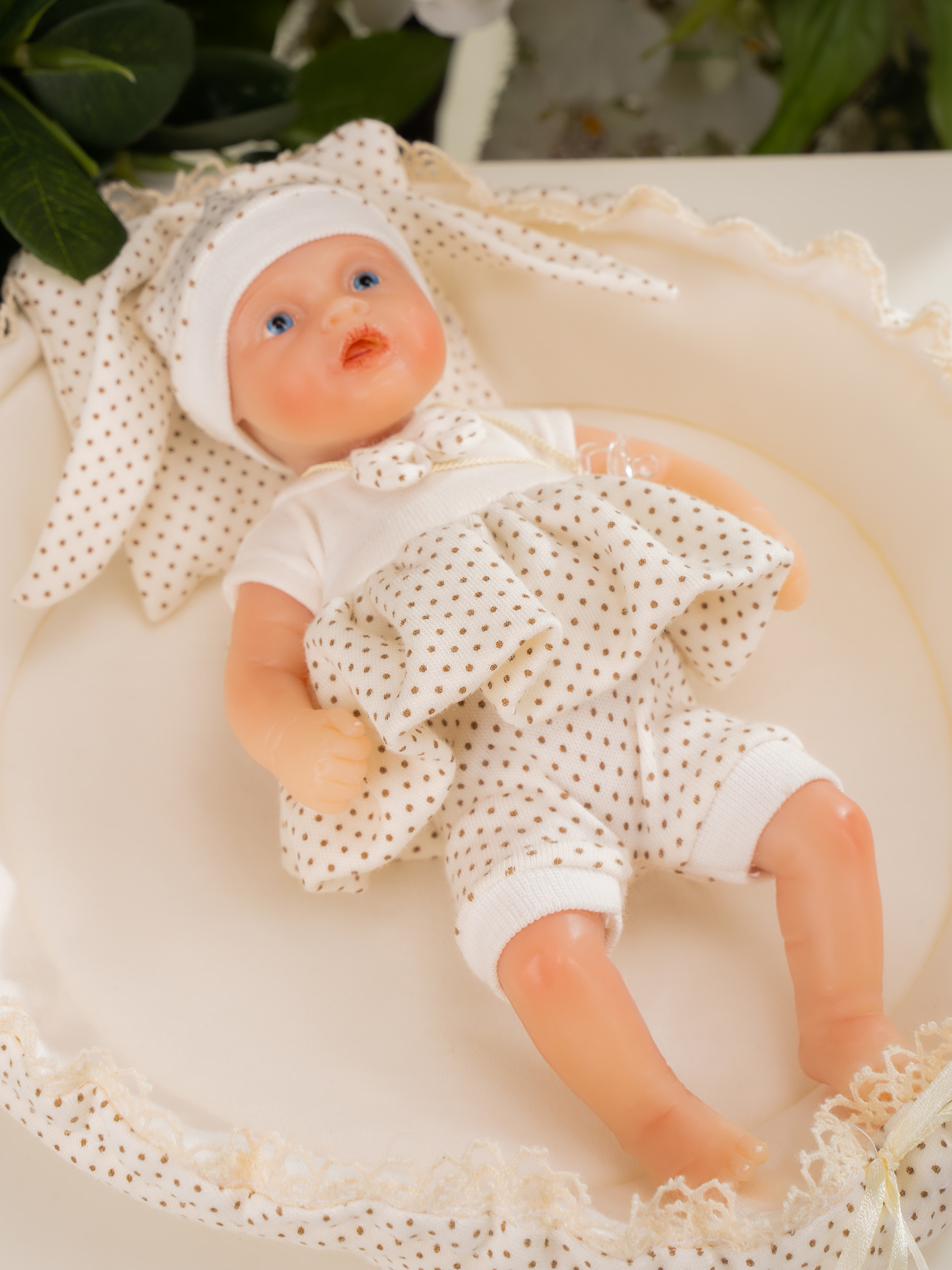 Кукла мини Magic Manufactory Magic baby Пупс реборн девочка высота 19 см 4631162180901 - фото 19