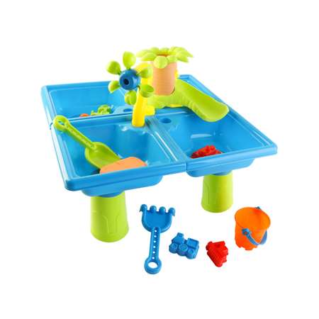 Стол для игр с песком и водой Hualian Toys Две водяные вертушки 44х44х38 см