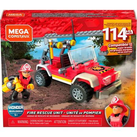 Конструктор Mega Construx Пожарно-спасательный расчет блочный