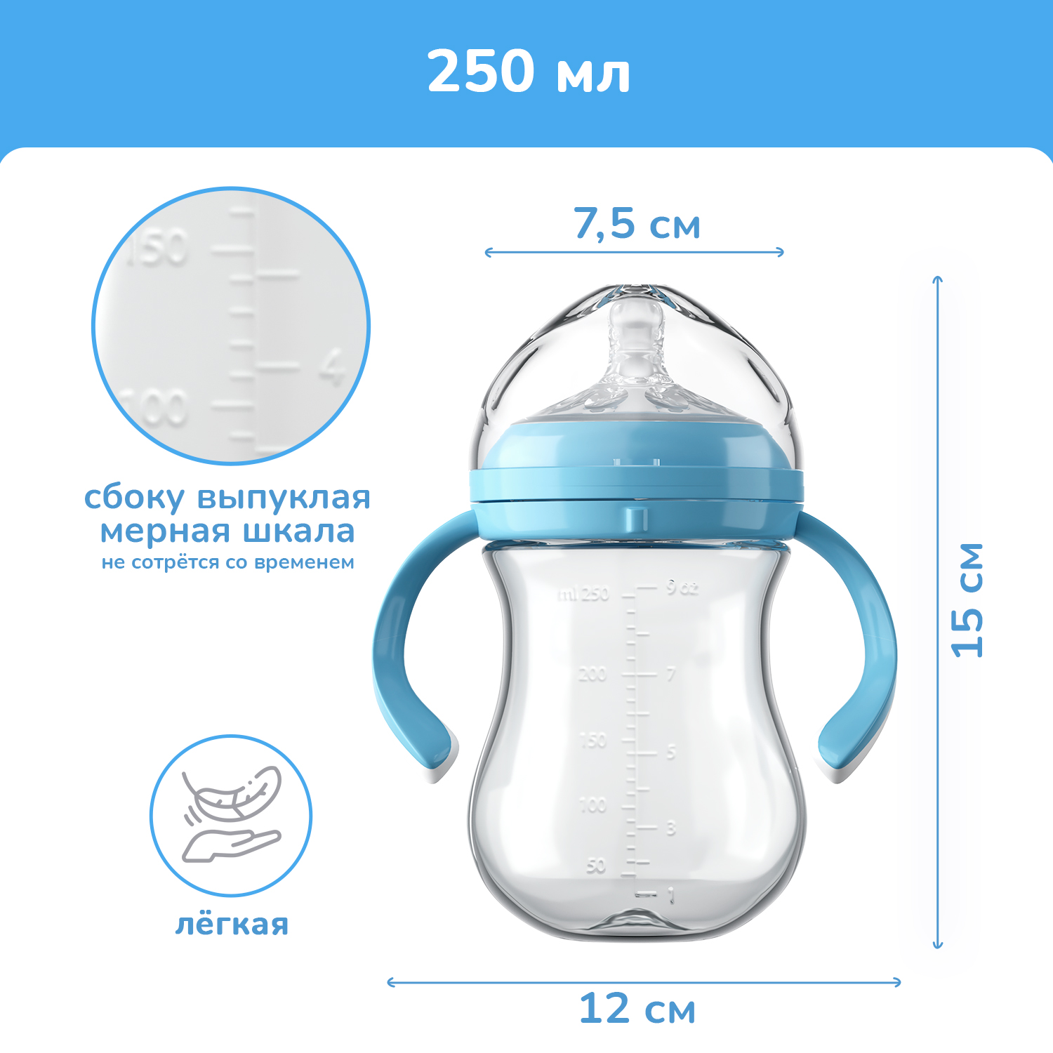 Бутылочка KUNDER 250 мл - фото 4