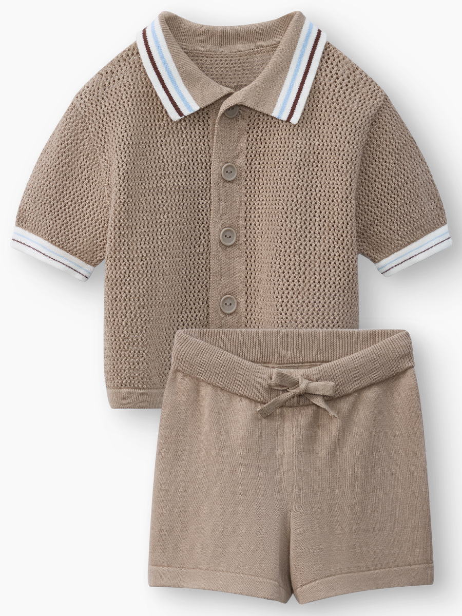 Рубашка и шорты Happy Baby 88598-1_milky - фото 1