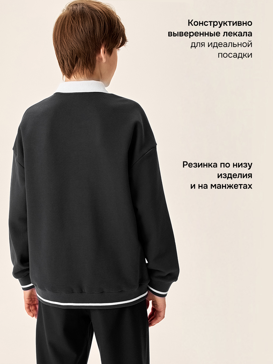 Свитшот NIKASTYLE 4ш70726 черный - фото 4