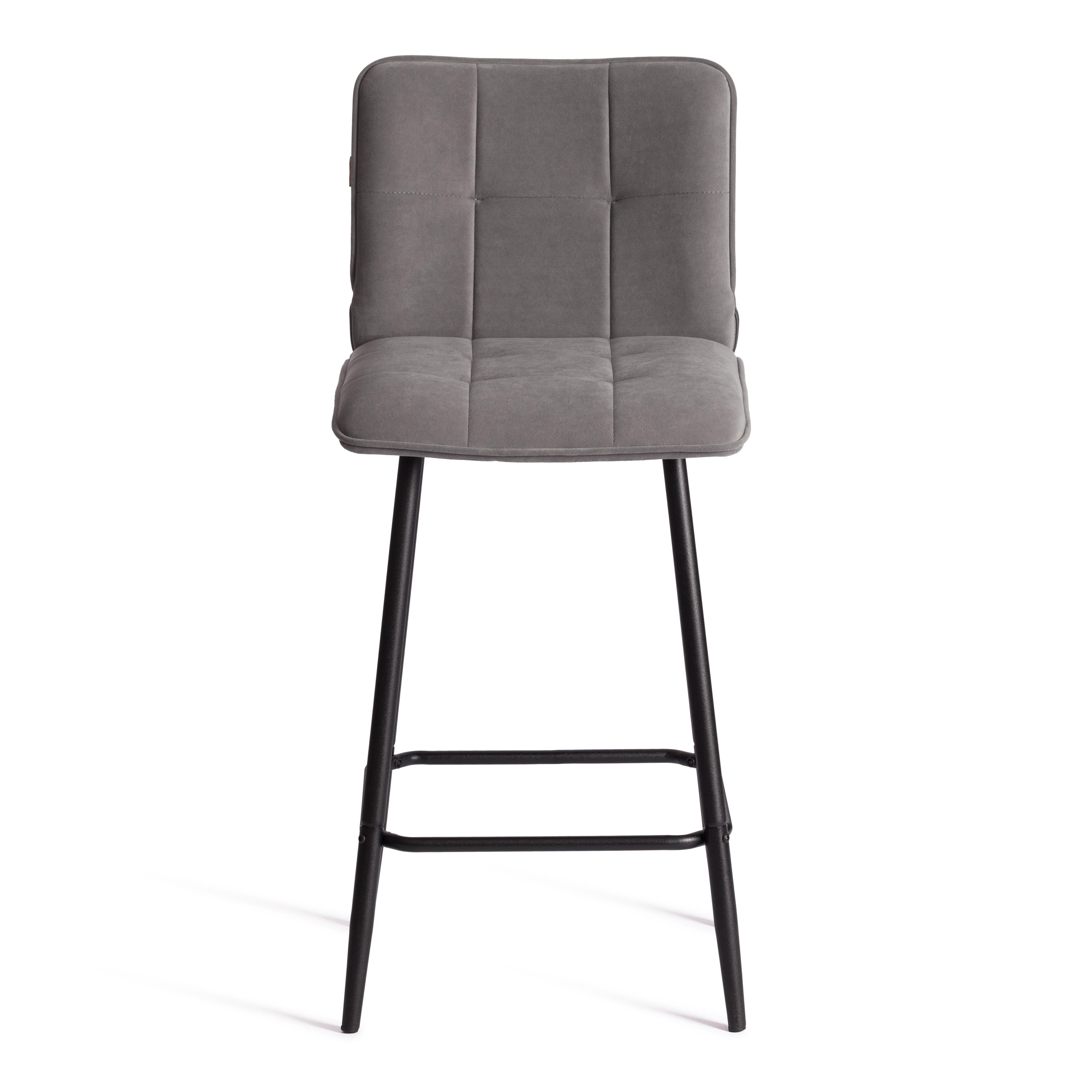 Стул TETCHAIR Bari велюр серый - фото 6