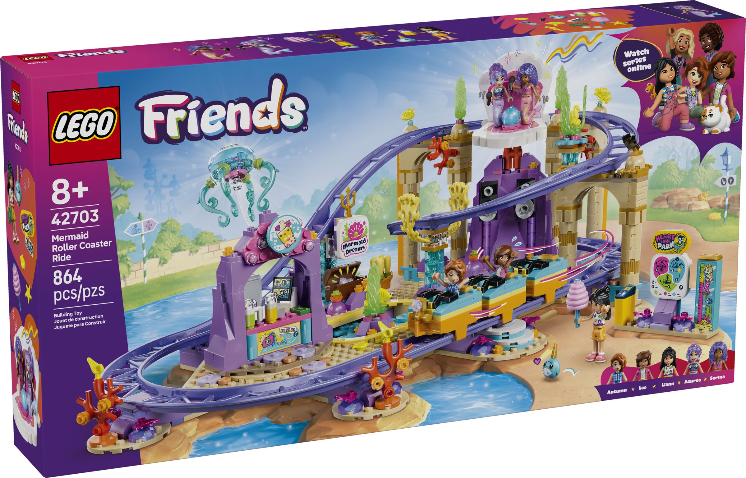 Конструктор LEGO Friends Американские горки Русалки 864 дет. - фото 9