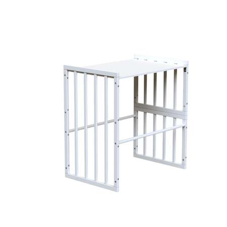 Детская кроватка Babyton Tobe овальная, универсальный маятник (белый)