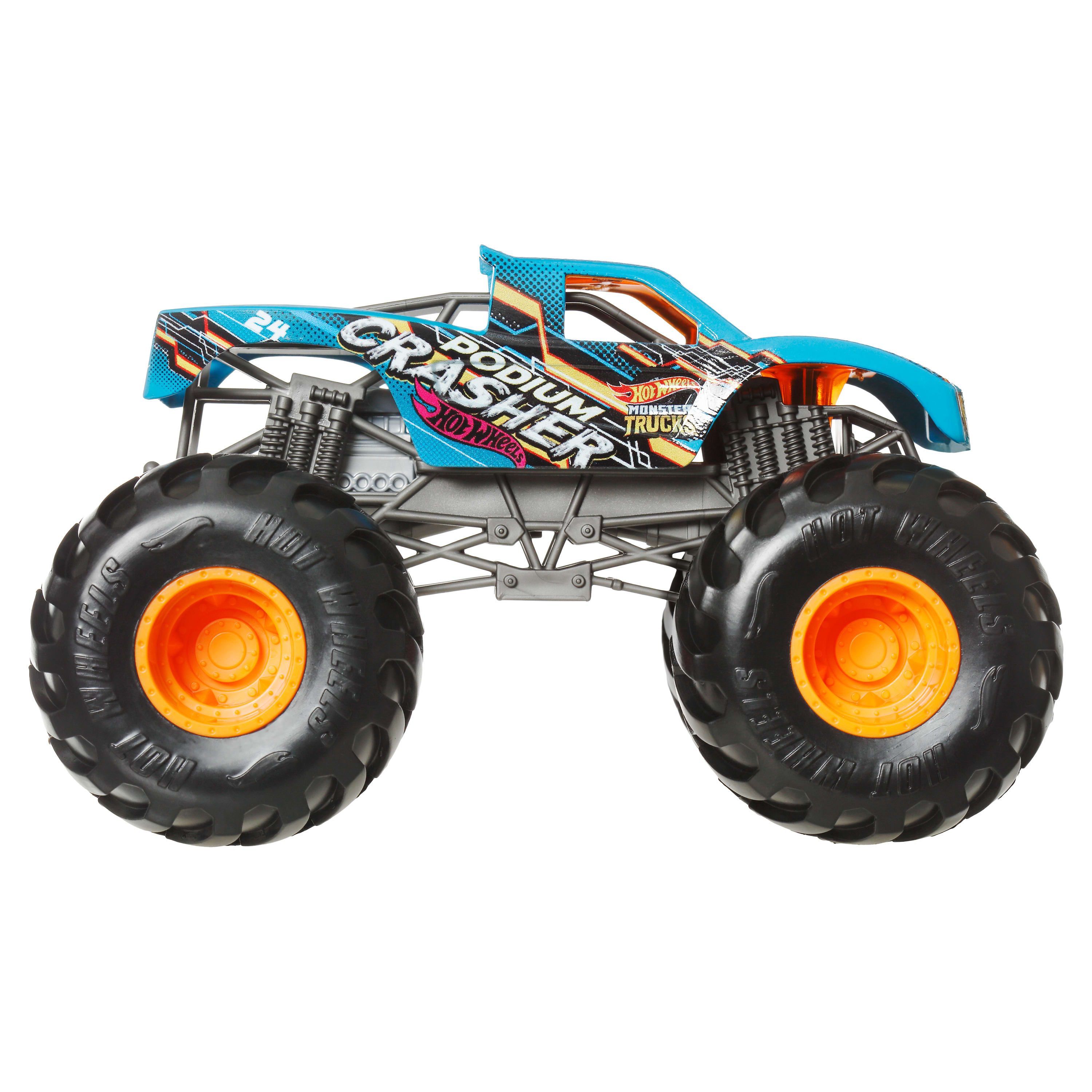 Монстр-трак Hot Wheels Monster Trucks 1:24 FYJ83/JDR15 - фото 2