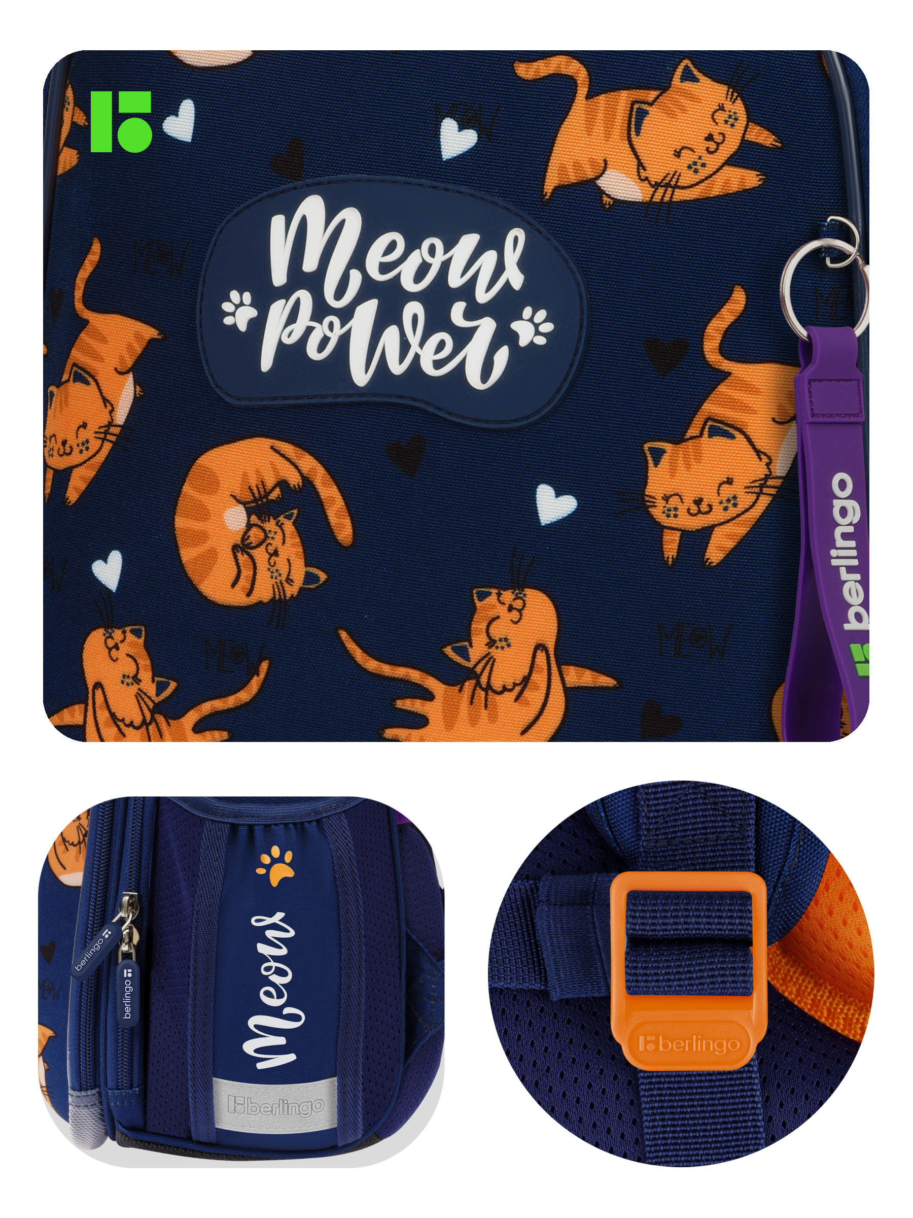 Ранец BERLINGO Meow power - фото 10