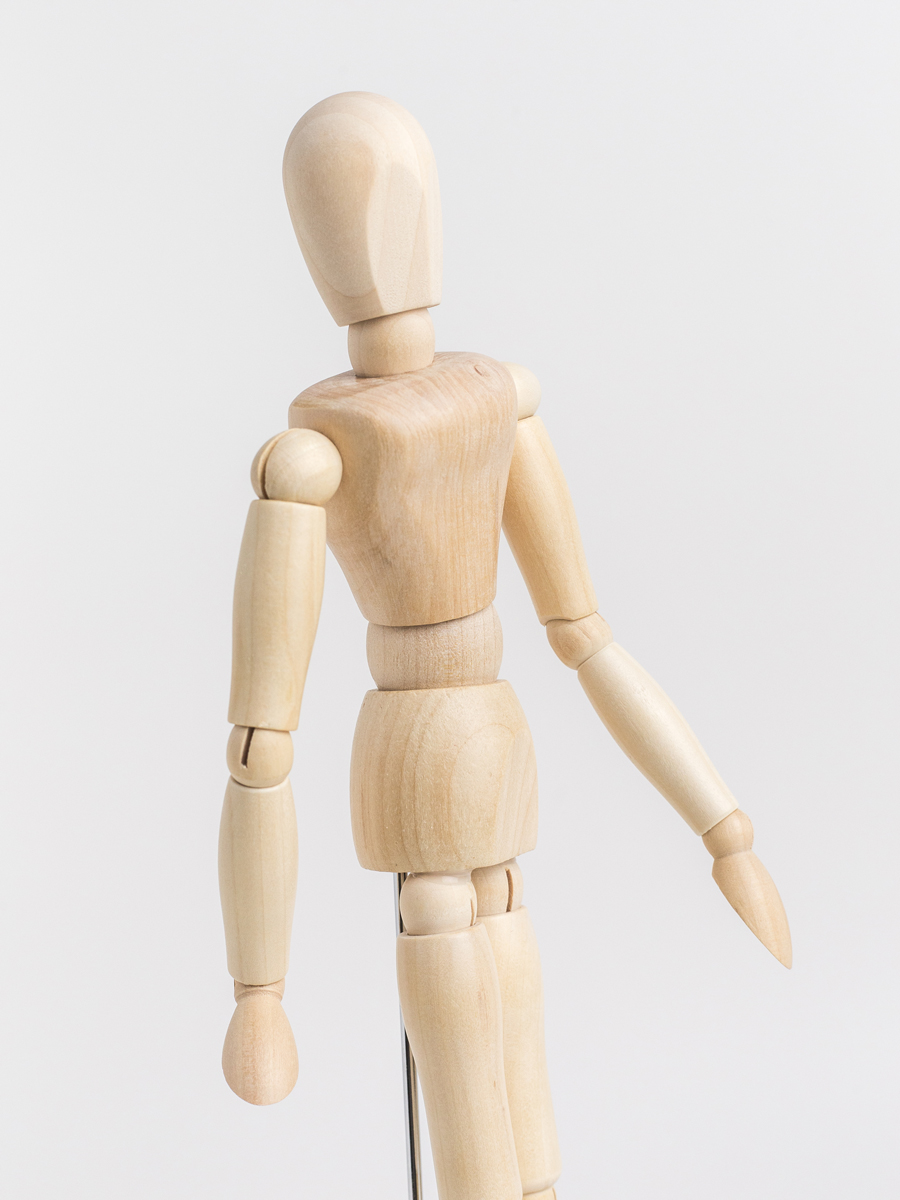 Манекен для рисования Малевичъ женский деревянный 30 см - фото 13
