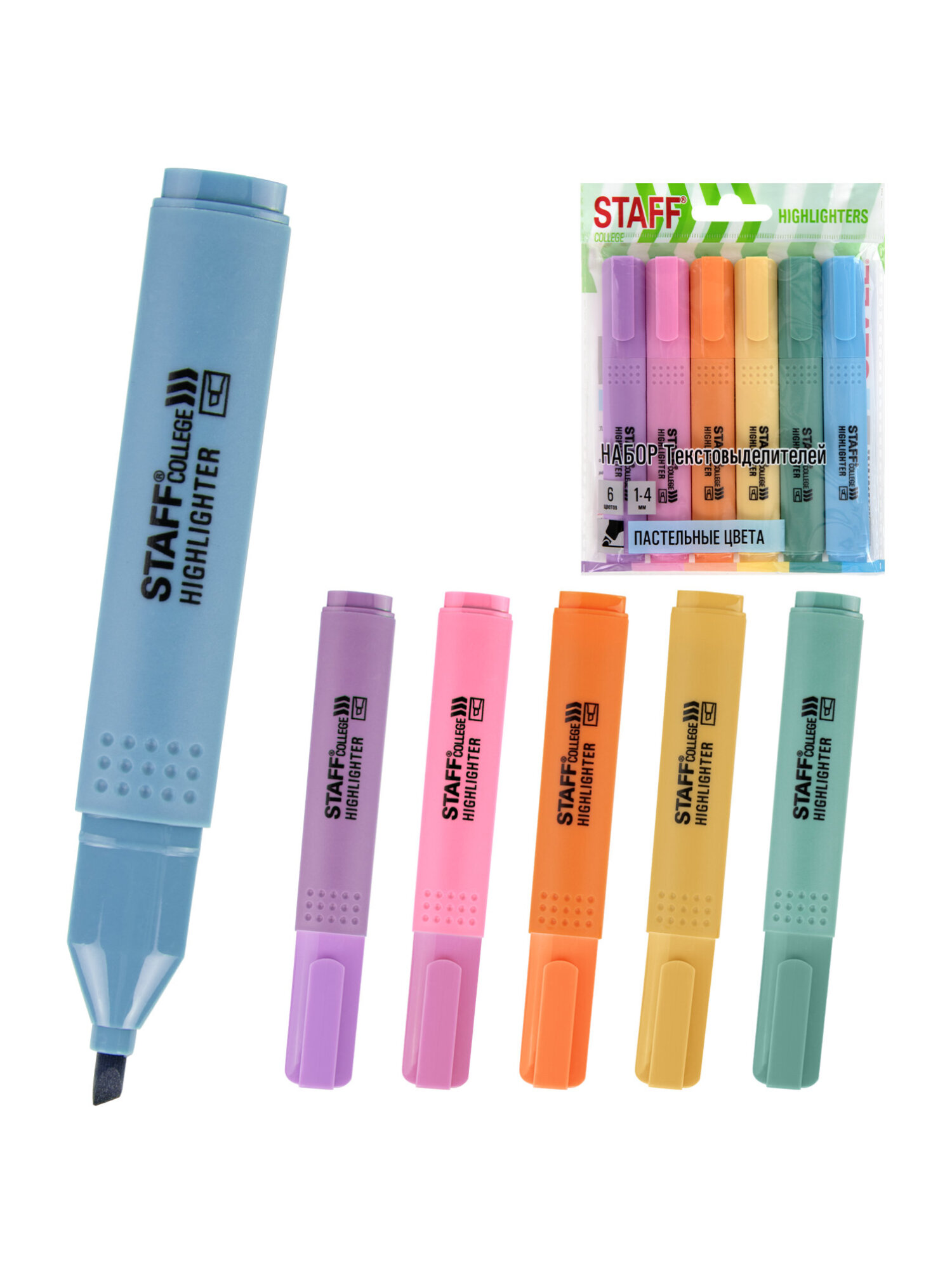 Текстовыделители Staff 6 шт. - фото 5