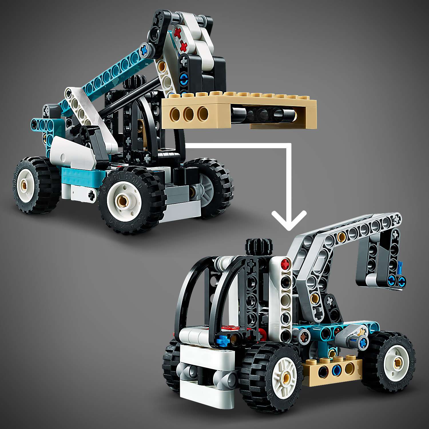 Конструктор LEGO Technic Телескопический погрузчик блочный - фото 9
