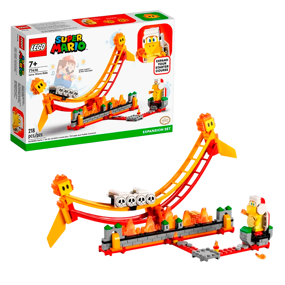 Конструктор LEGO Super Mario Поездка на Лавовой волне 218 дет. - фото 2