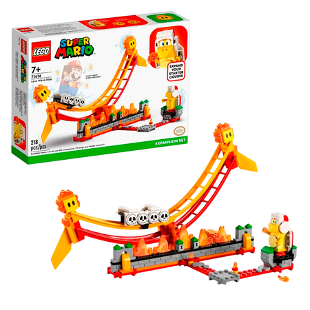 Конструктор LEGO Super Mario Поездка на Лавовой волне блочный