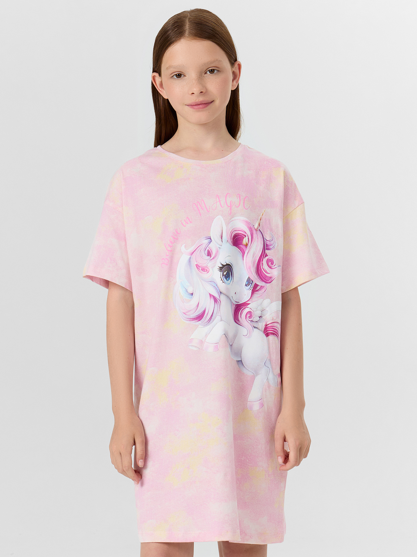 Сорочка Mark Formelle (Марк Формэль) 577717/розовый тай дай - фото 3