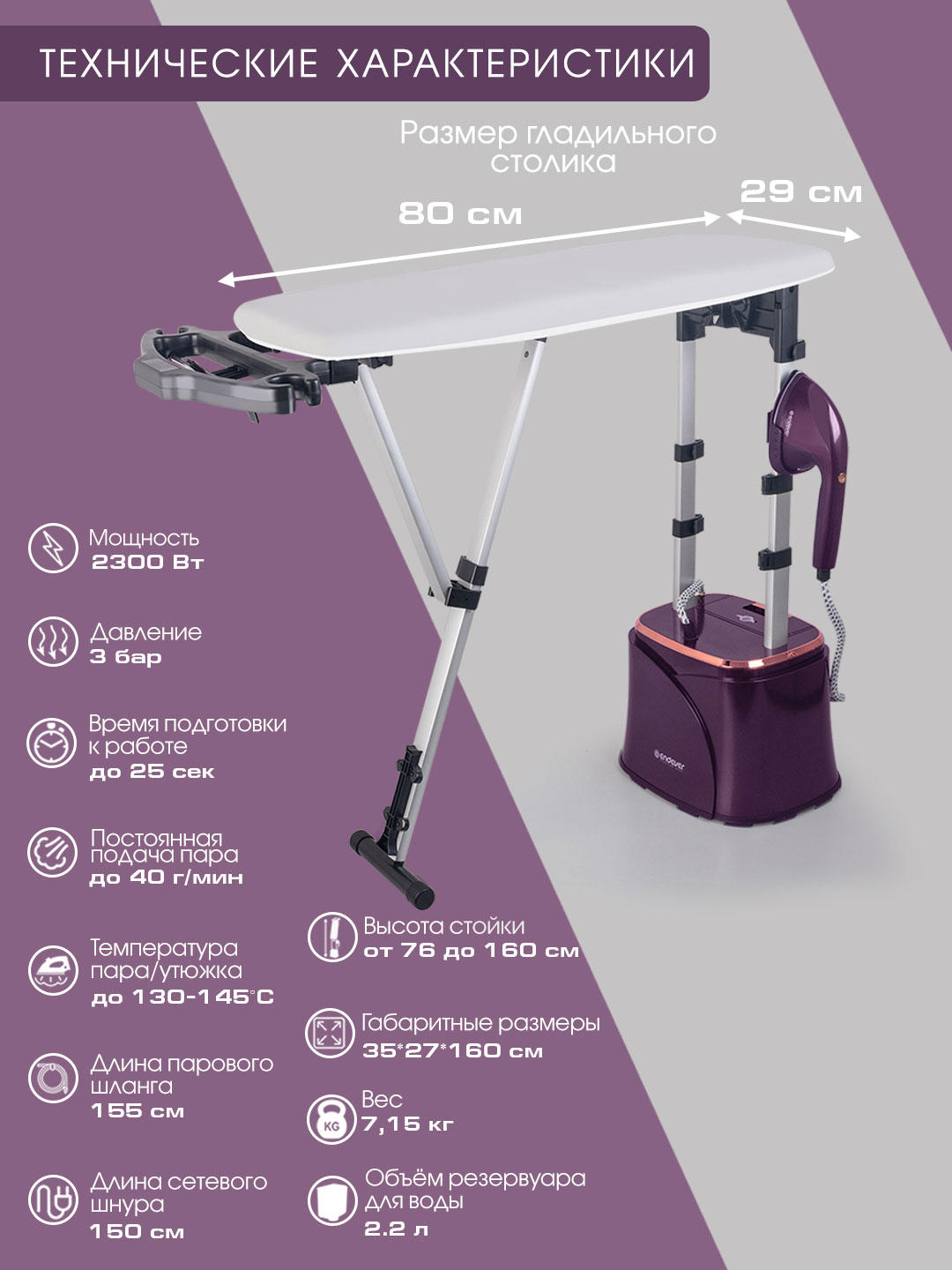 Отпариватель для одежды ENDEVER Q-17 - фото 3