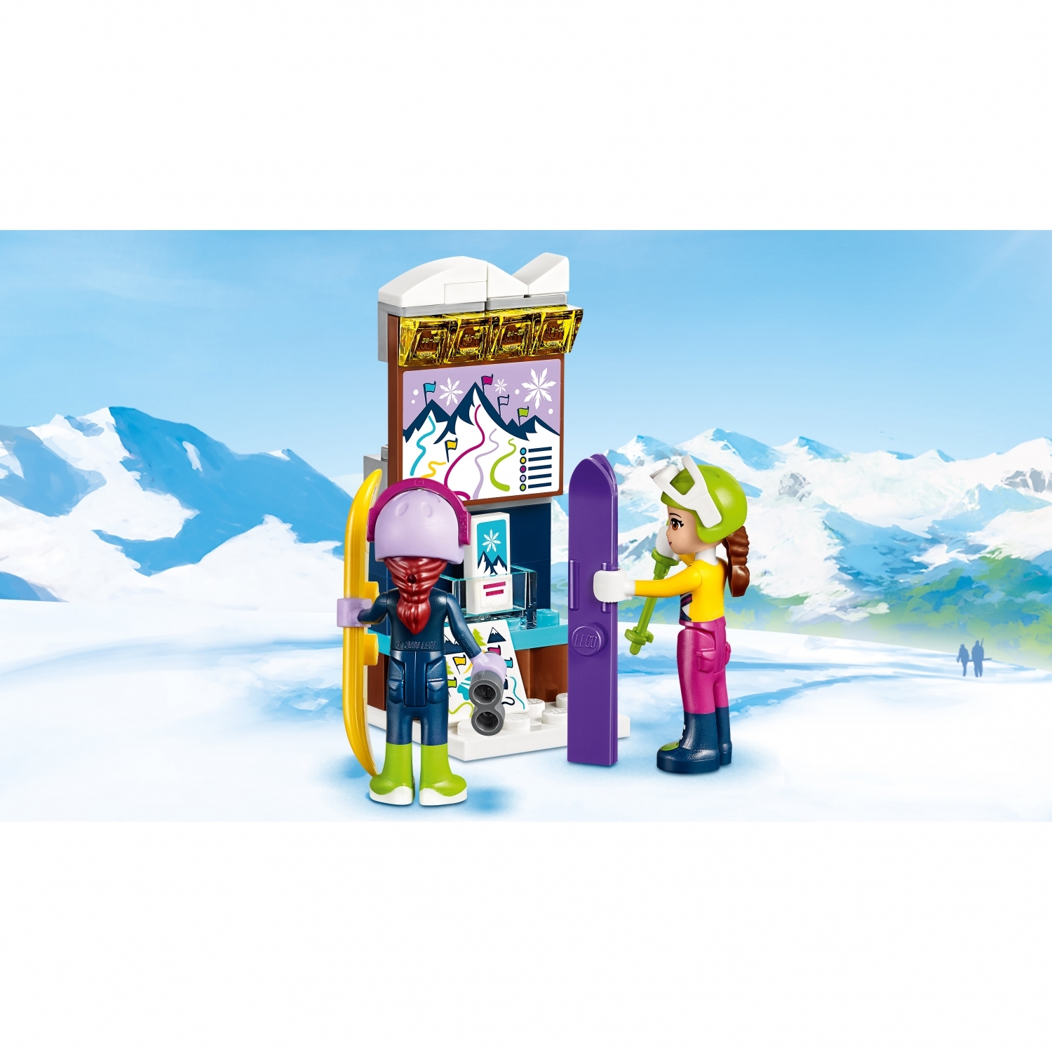 Конструктор LEGO Friends Горнолыжный курорт: подъёмник блочный - фото 7