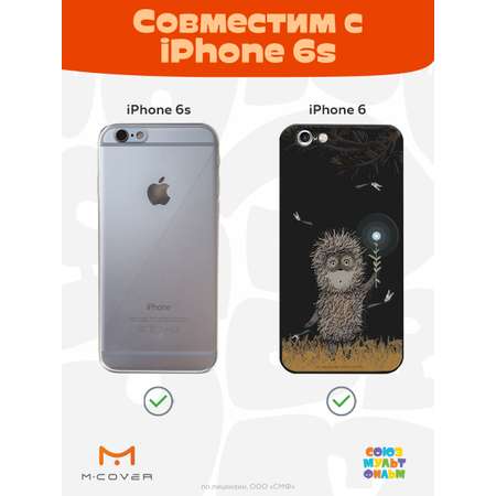 Силиконовый чехол Mcover для смартфона Apple iPhone 6S Союзмультфильм Ежик в тумане и фонарик