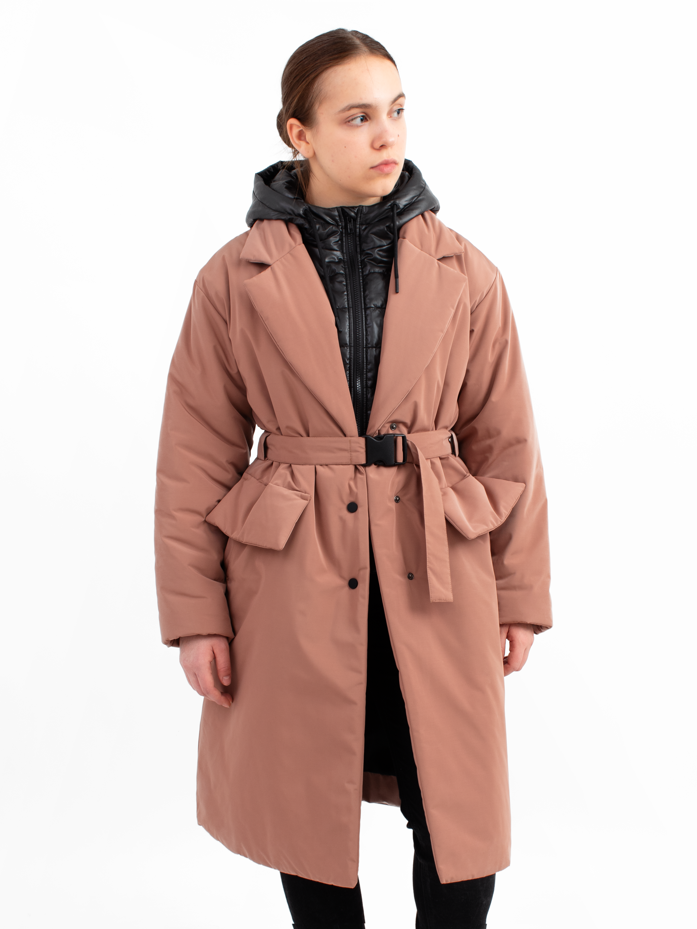 Пальто AllisZhuk 00_480/мокко - фото 12