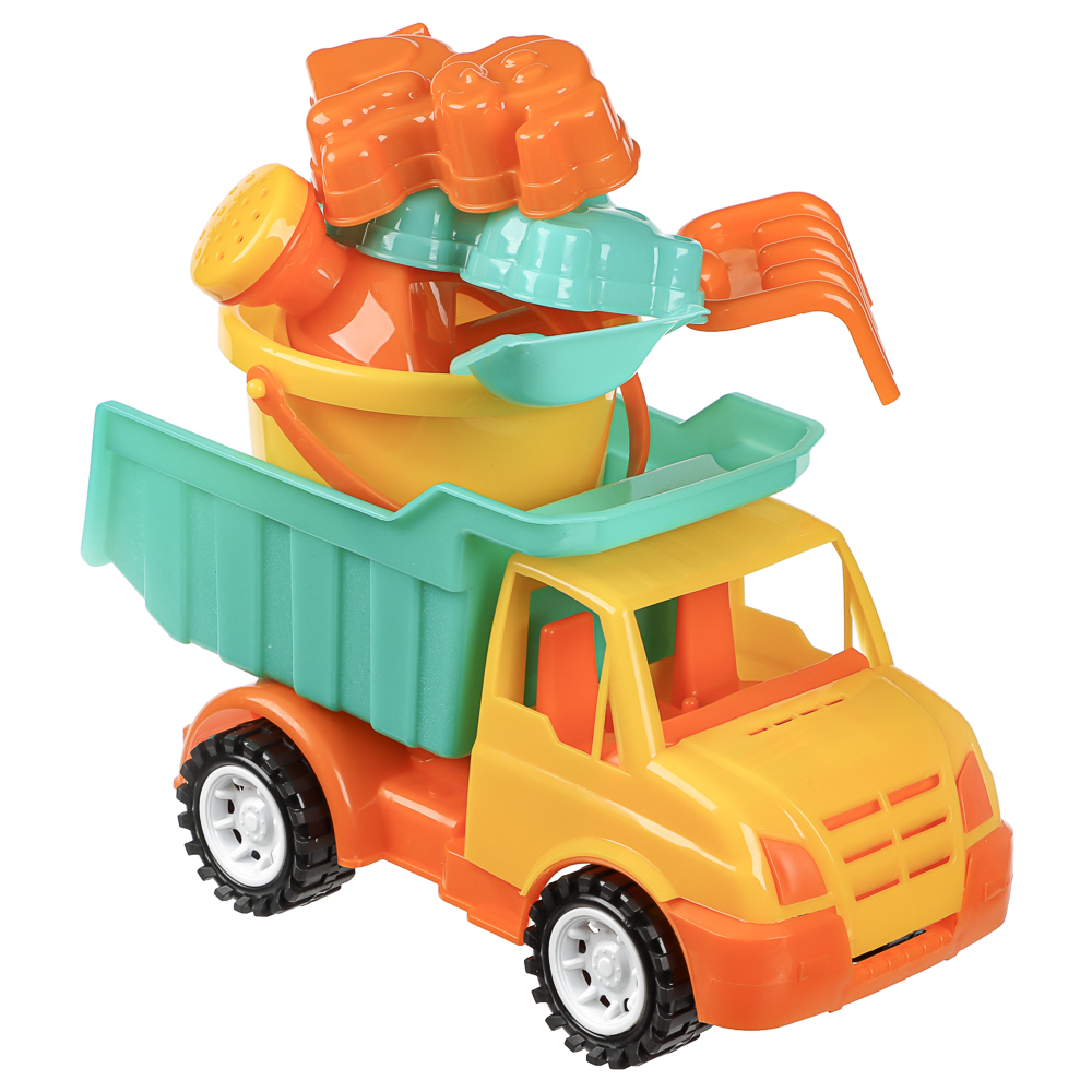 Песочный набор Игроленд Машинка-грузовик 7 предметов 7 предм. - фото 1