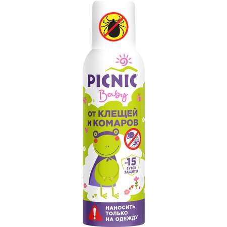Аэрозоль Baby PICNIK от клещей и комаров 125 см3