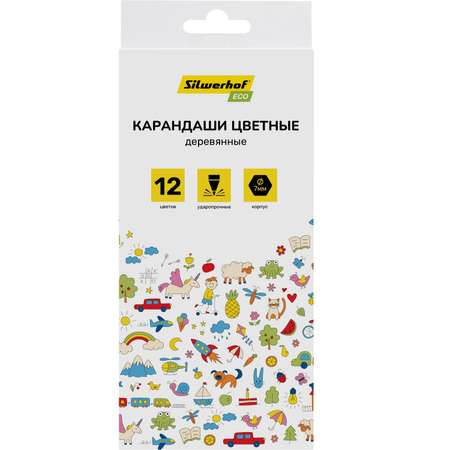 Карандаши цветные Silwerhof 12 шт.