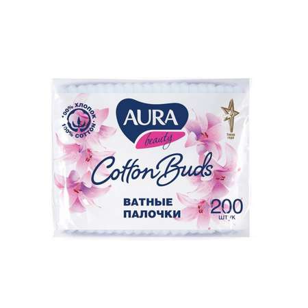 Ватные палочки AURA 200 шт.