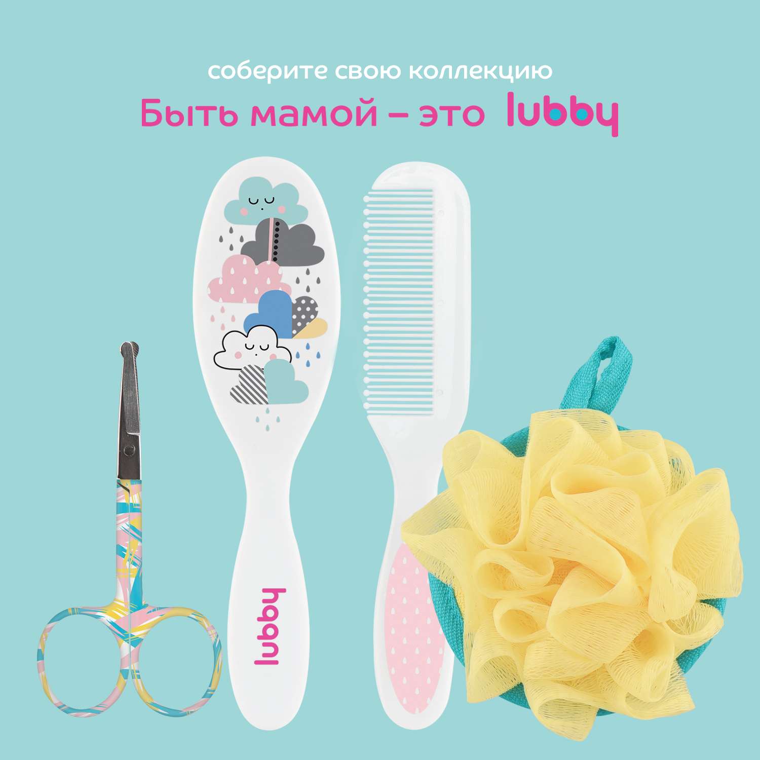 Щетка, гребень Lubby натуральная щетина - фото 2
