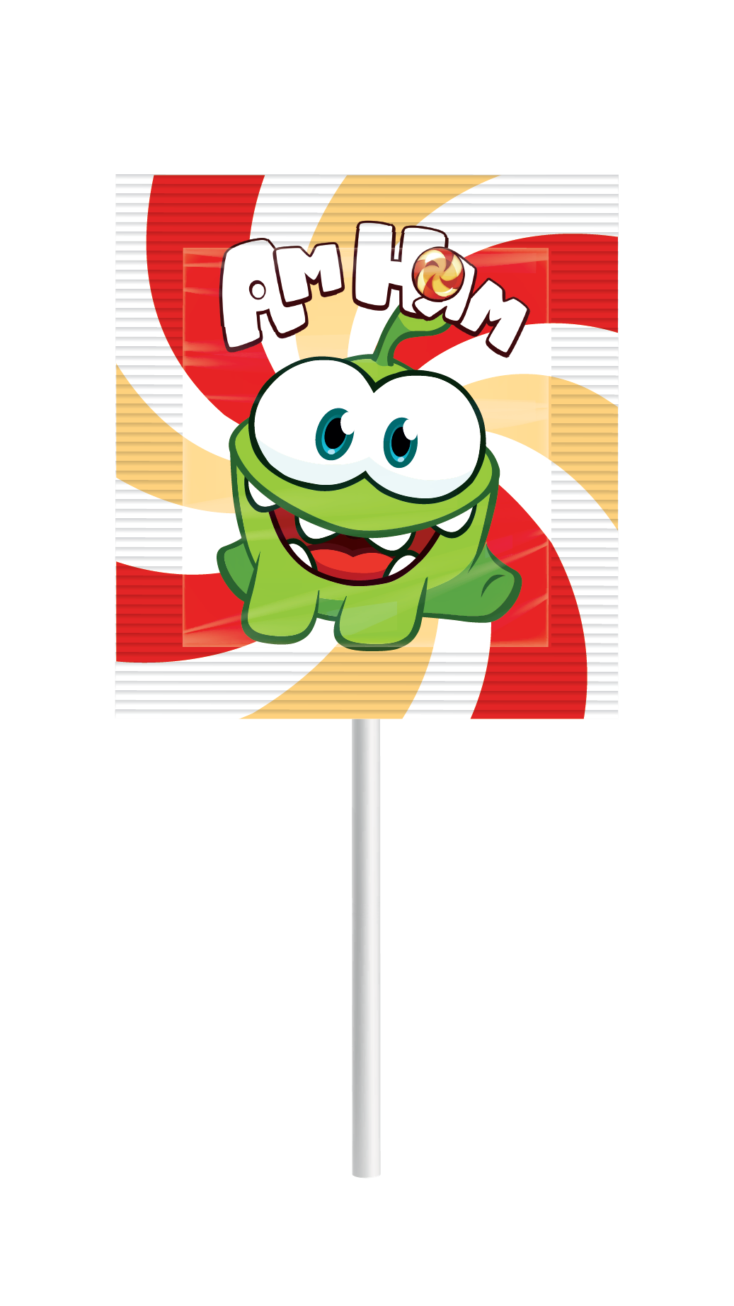 Карамель круглая SWEET POPS Ам Ням на палочке 10г - фото 2