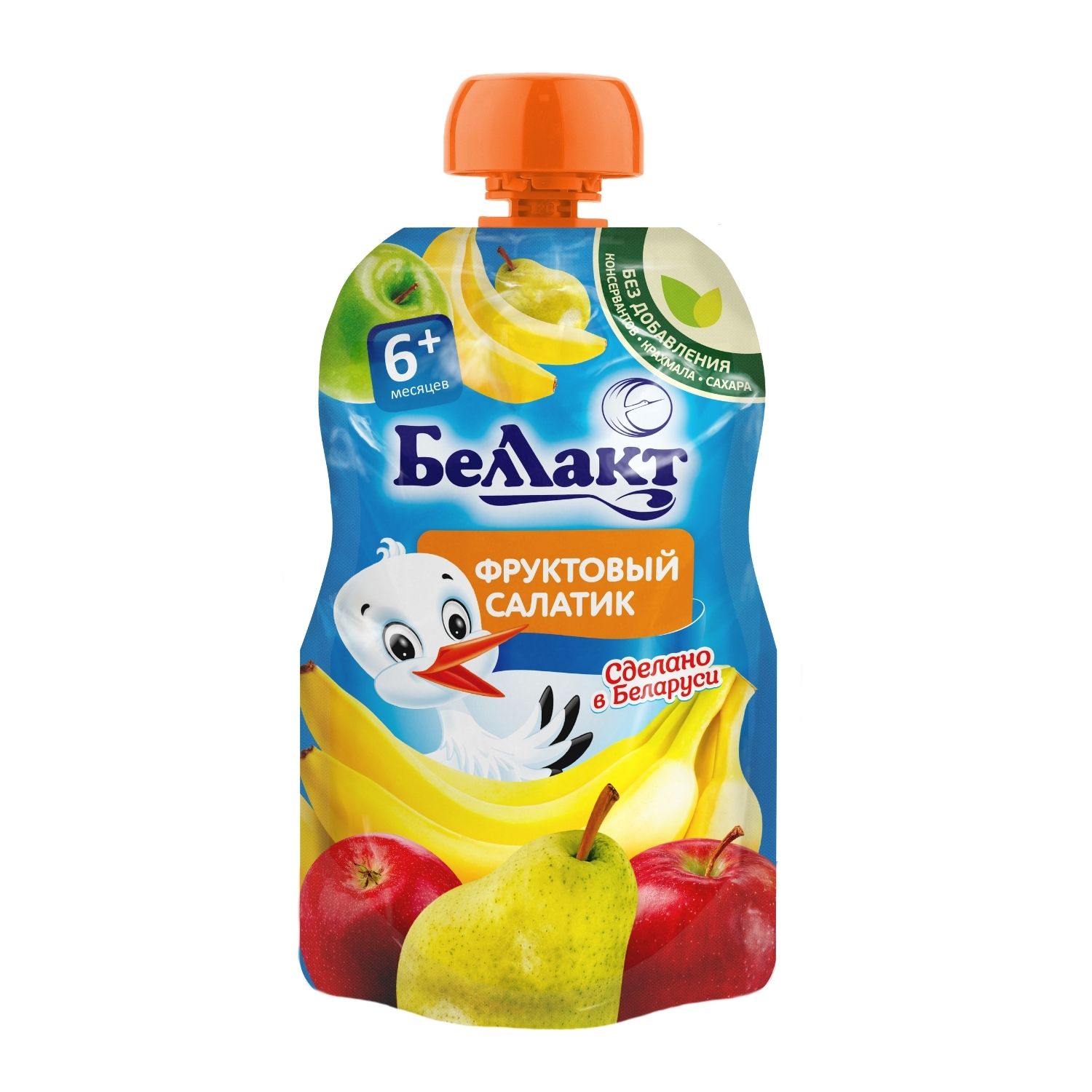 Пюре Беллакт Фруктовый салатик с 6 мес 90 г - фото 1