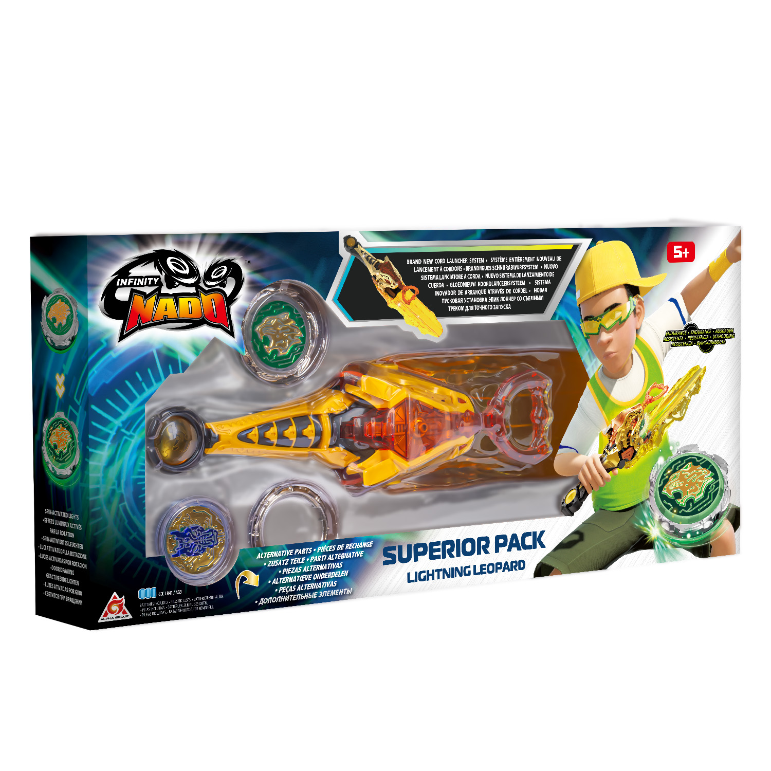 Игровой набор Infinity Nado Волчок Light Leopard - фото 3