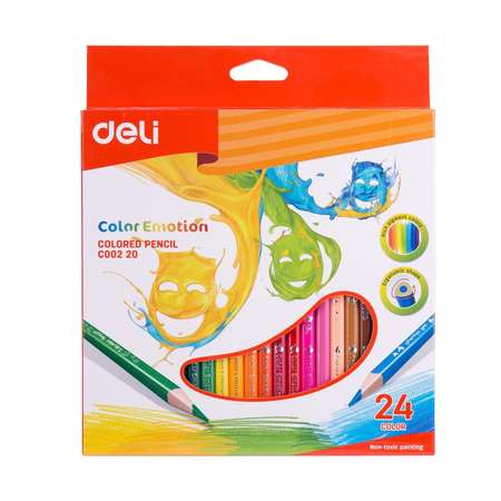 Карандаши цветные Deli 24 шт.