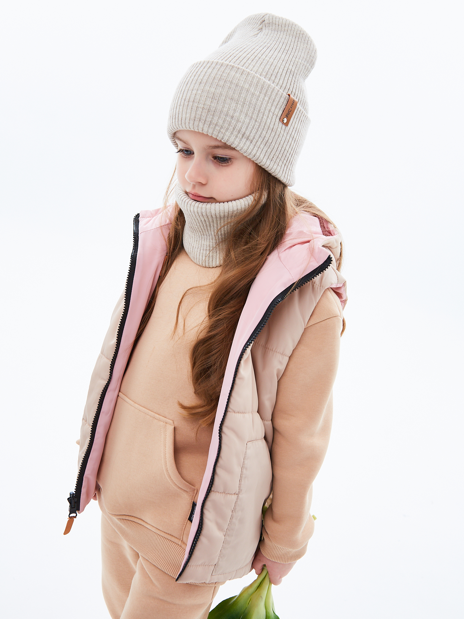 Шапка и снуд KUBRIO KU-H-52-lopataW-beige - фото 9