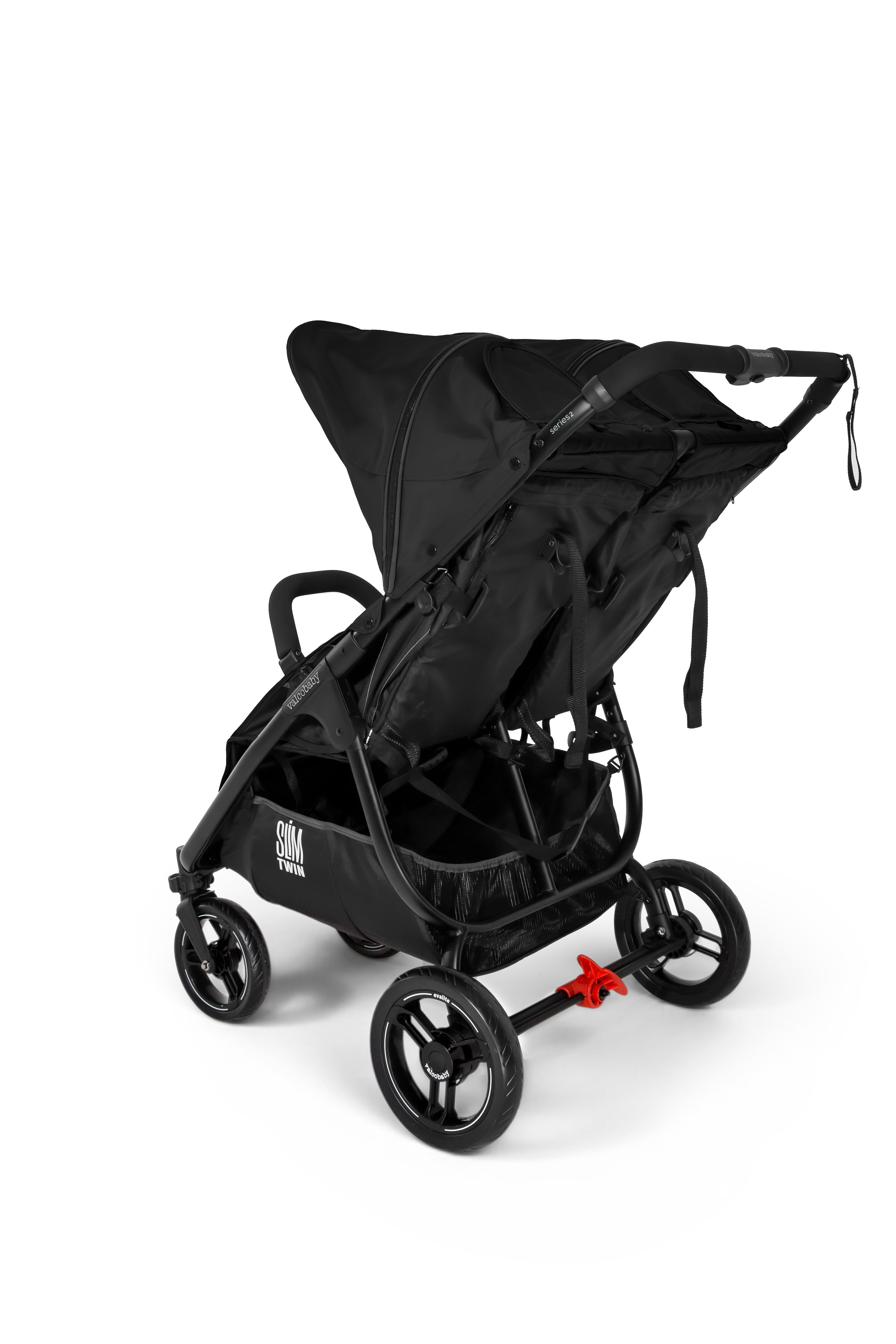 Коляска прогулочная для двойни Valco baby черный - фото 11