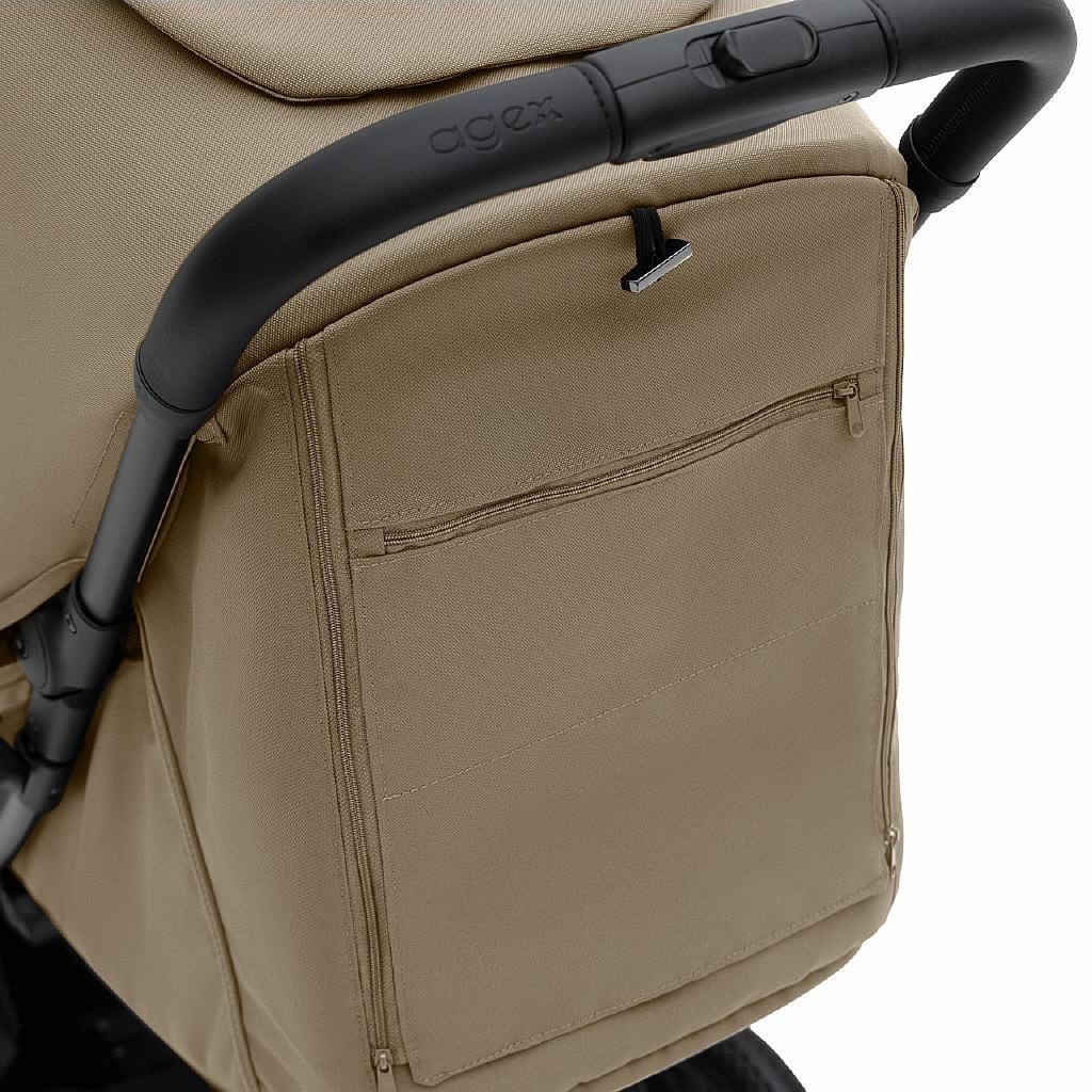 Коляска прогулочная agex All Road бежевый - фото 11