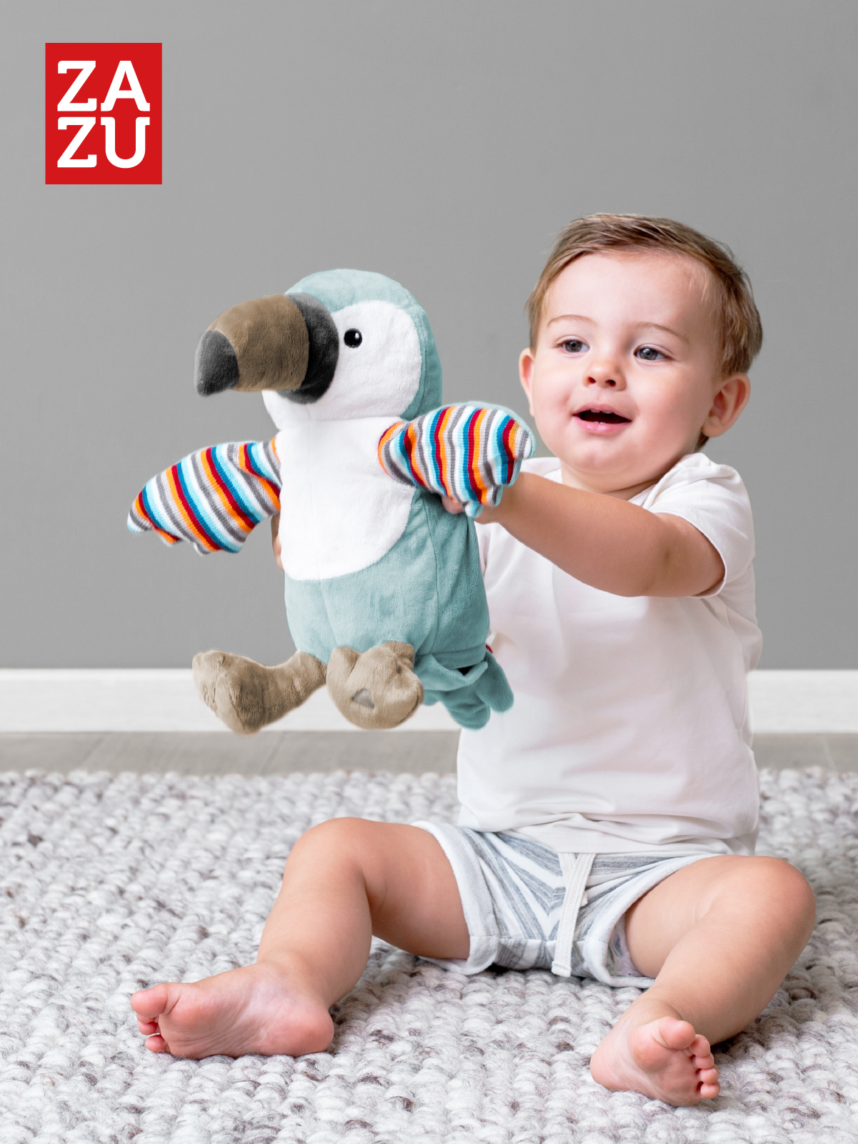 Мягкая игрушка ZAZU попугай Timo - фото 5