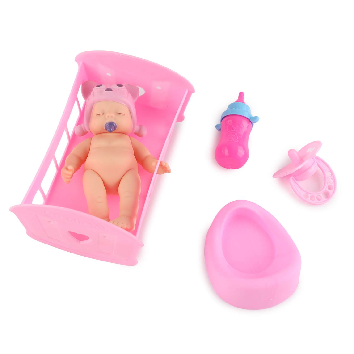 Кукла пупс . в кроватке в ассортименте - фото 2